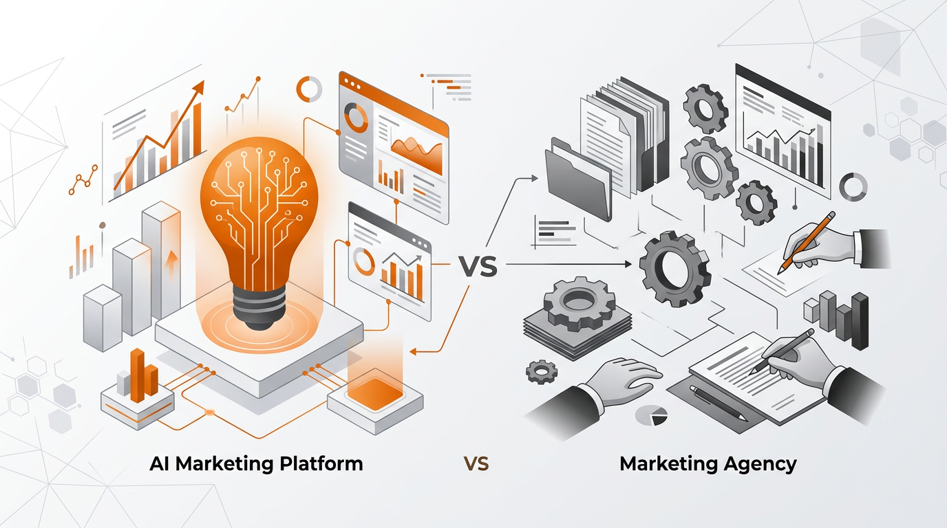 AI Platform vs. Agency: Strategic Marketing for Less